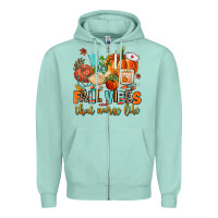 Seafoam fall vibes and that nurse life Zipper Hoodie - AdoDesignShop