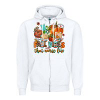 White fall vibes and that nurse life Zipper Hoodie - AdoDesignShop