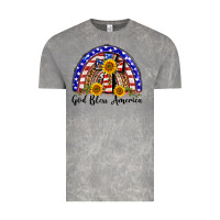 Cloud Rock god bless america  rainbow Vintage Tee - BarkalooDesign