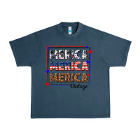 Midnight Navy merica merica merica vintage Urban Heavy Tee - texasbilliewilder