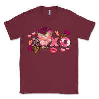 Burgundy chicken valentine's day xoxo Classic Tee - FaDigitalArtStudio