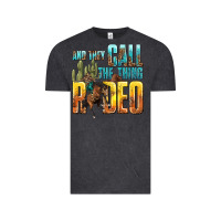 Vintage Black and they call the thing rodeo Vintage Tee - texasbilliewilder