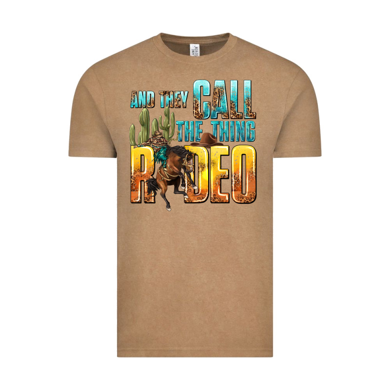 And They Call The Thing Rodeo Vintage Tee by texasbilliewilder | Teevron