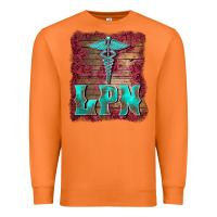 Carrot licensed practical nurse medical symbol  background Premium Sweatshirt - BarkalooDesign