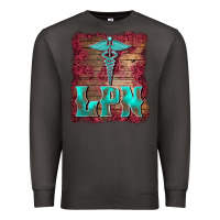 Smoke licensed practical nurse medical symbol  background Premium Sweatshirt - BarkalooDesign