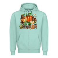 Seafoam fall and american football tis the season Zipper Hoodie - AdoDesignShop