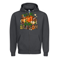 Smoke fall and american football tis the season Zipper Hoodie - AdoDesignShop