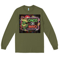 Army Green cinco de mayo cactus tumbler 3 Long Sleeve Tee - CTS Tumbler Store