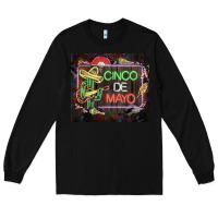 Black cinco de mayo cactus tumbler 3 Long Sleeve Tee - CTS Tumbler Store
