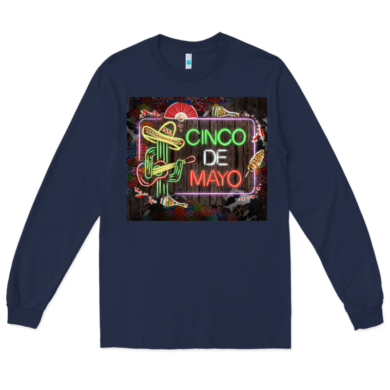 Cinco De Mayo Cactus Tumbler 3 Long Sleeve Tee by CTS Tumbler Store | Teevron