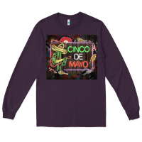 Plum cinco de mayo cactus tumbler 3 Long Sleeve Tee - CTS Tumbler Store