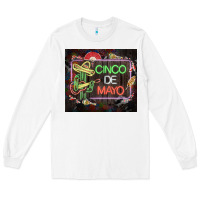 White cinco de mayo cactus tumbler 3 Long Sleeve Tee - CTS Tumbler Store