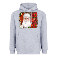 Heather Grey christmas ho ho ho santa clause Heavyweight Hoodie - AdoDesignShop