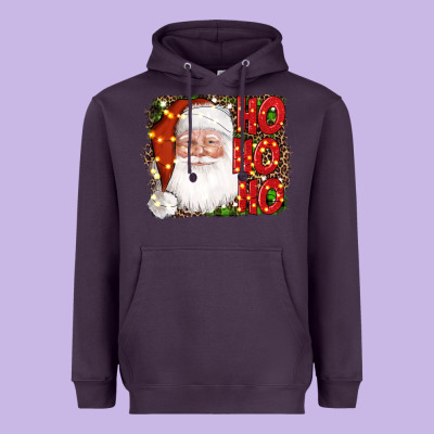 Christmas Ho Ho Ho Santa Clause Heavyweight Hoodie Designed By Adodesignshop