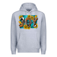 Heather Grey choose joy Premium Hoodie - NancyCooperArtShop