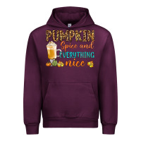 Mauve Wine pumpkin spice and everything nice Urban Hoodie - BundleAndBundleShop