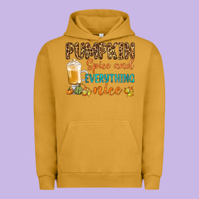 Pumpkin Spice And Everything Nice Urban Hoodie Designed By Bundleandbundleshop