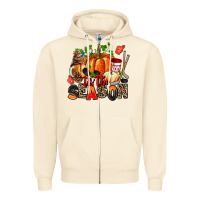 Sandshell fall and  hockey  tis the season Zipper Hoodie - AdoDesignShop