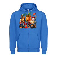 True Royal fall and  hockey  tis the season Zipper Hoodie - AdoDesignShop