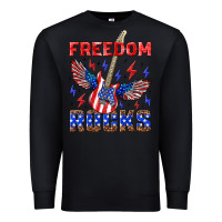 Black freedom rocks Premium Sweatshirt - NancyCooperArtShop