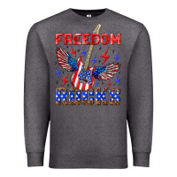 Charcoal Heather freedom rocks Premium Sweatshirt - NancyCooperArtShop