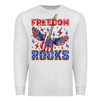 Oatmeal Heather freedom rocks Premium Sweatshirt - NancyCooperArtShop