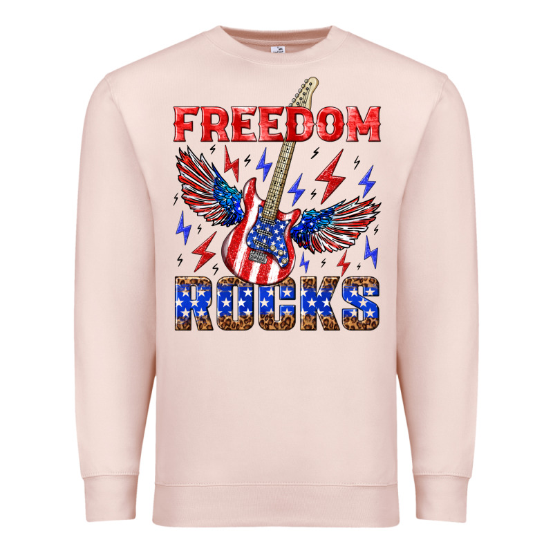 Freedom Rocks Premium Sweatshirt by NancyCooperArtShop | Teevron