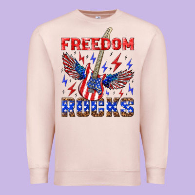 Freedom Rocks Premium Sweatshirt Designed By Nancycooperartshop