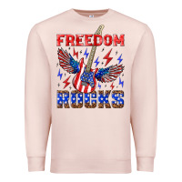 Pale Pink freedom rocks Premium Sweatshirt - NancyCooperArtShop