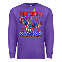 Purple freedom rocks Premium Sweatshirt - NancyCooperArtShop