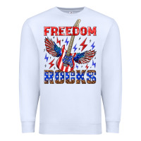 White freedom rocks Premium Sweatshirt - NancyCooperArtShop