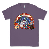 Lavender 4th of July rainbow with gnomes Classic Tee - CowGirlArtShop