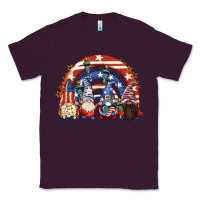 Plum 4th of July rainbow with gnomes Classic Tee - CowGirlArtShop