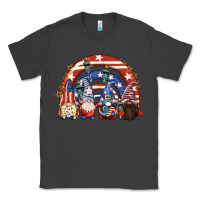 Smoke 4th of July rainbow with gnomes Classic Tee - CowGirlArtShop