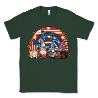 Sports Green 4th of July rainbow with gnomes Classic Tee - CowGirlArtShop