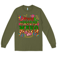 Army Green happy cinco de mayo Long Sleeve Tee - CTS Tumbler Store