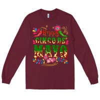 Burgundy happy cinco de mayo Long Sleeve Tee - CTS Tumbler Store