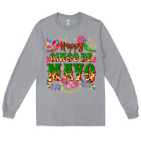 Heather Grey happy cinco de mayo Long Sleeve Tee - CTS Tumbler Store