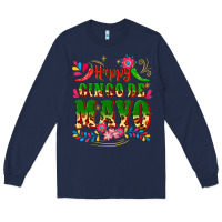 Navy happy cinco de mayo Long Sleeve Tee - CTS Tumbler Store