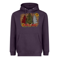 Merry And Bright With Tree's Heavyweight Hoodie | Teevron