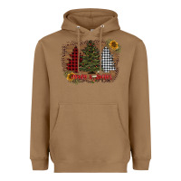 Toasted Coconut merry and bright with tree's Heavyweight Hoodie - AdoDesignShop