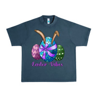 Midnight Navy easter bunny ear eggs easter vibes Urban Heavy Tee - RanaPortraitStore