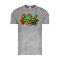 Cloud Rock christmas trees with basketball Vintage Tee - Zillion Design Studio