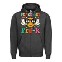 Charcoal Heather peace out 2024 pre k Zipper Hoodie - JahusDesignShop
