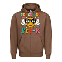 Chestnut peace out 2024 pre k Zipper Hoodie - JahusDesignShop