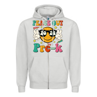 Dove Grey peace out 2024 pre k Zipper Hoodie - JahusDesignShop