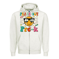 Oatmeal Heather peace out 2024 pre k Zipper Hoodie - JahusDesignShop