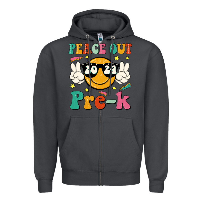 Peace Out 2024 Pre K Zipper Hoodie by JahusDesignShop | Teevron