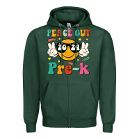 Sports Green peace out 2024 pre k Zipper Hoodie - JahusDesignShop