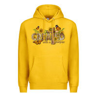 Lemon created with a purpose with sunflower and butterfl Premium Hoodie - NancyCooperArtShop
